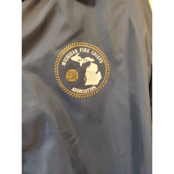 Vintage Camporee: Michigan Fire Chiefs Association Jacket Blue Sz XL Detroit, MI - Picture 3 of 7